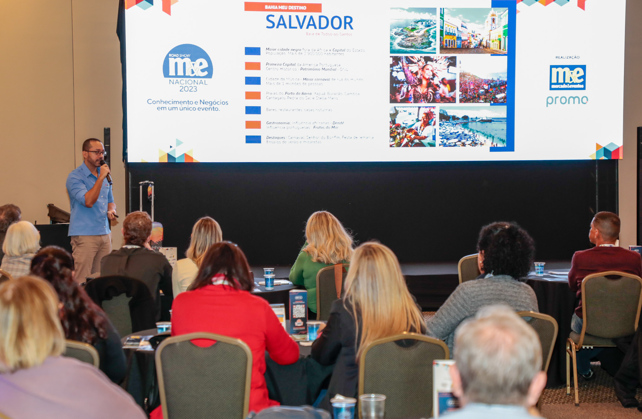 Petra Peron, da Setur-BA durante o Roadshow M&E etapa Ribeirão Preto