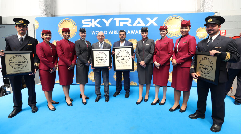 Skytrax: Qatar Airways leva prêmio de melhor classe executiva do mundo em 2023
