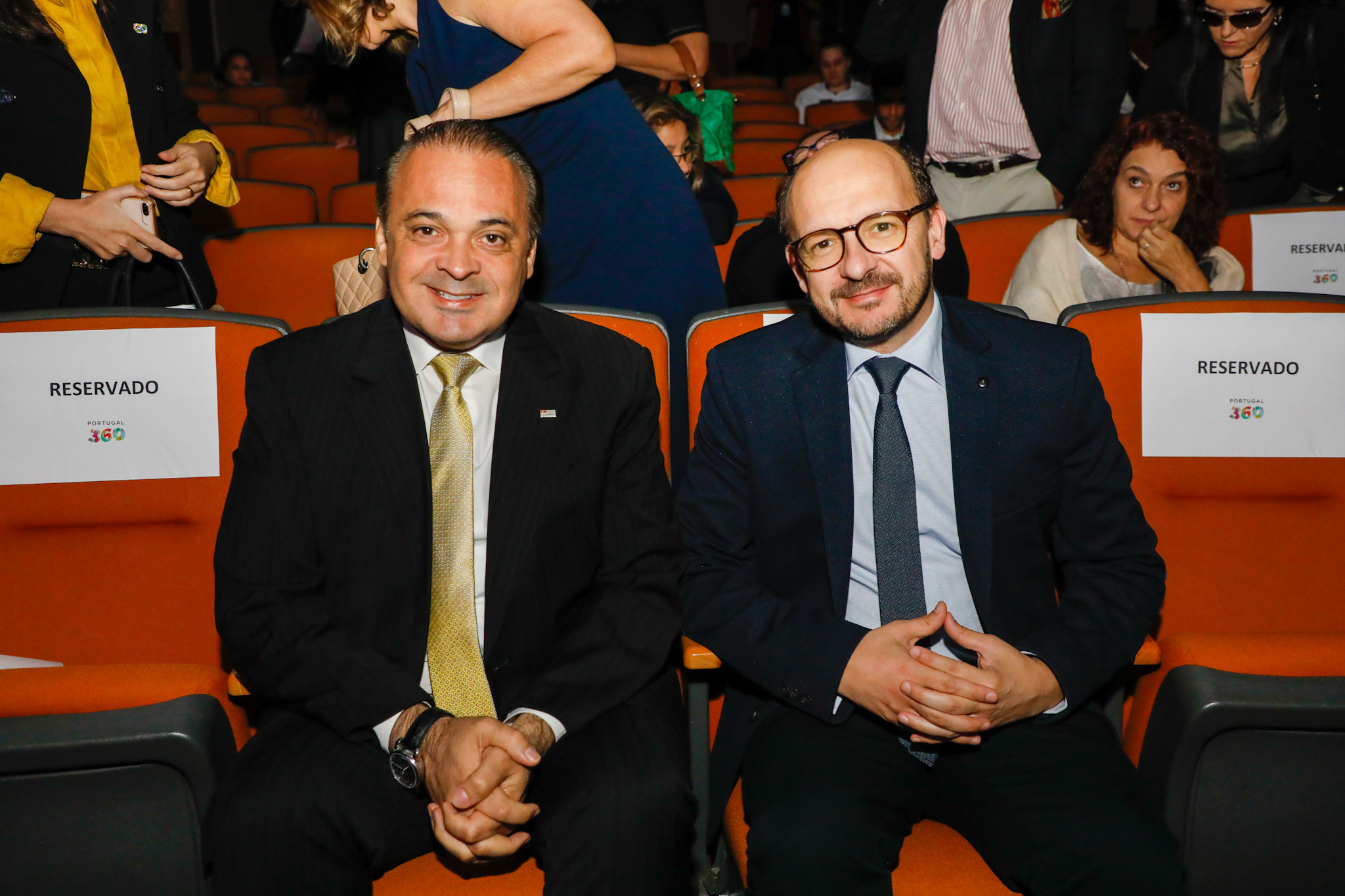 Roberto de Lucena, secretário de Turismo de São Paulo, e Nuno Fazenda, secretário de Turismo de Portugal