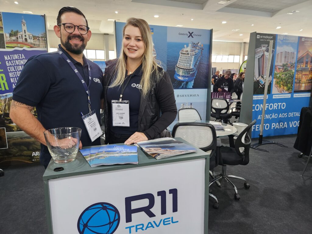 Rodrigo Macedo e Giulianne Orçati, da R11 Travel