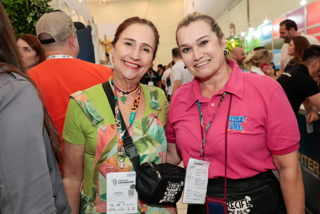 Valéria Gordilho, de Porto de Galinhas, e Ana Paula, da Prefeitura do Recife