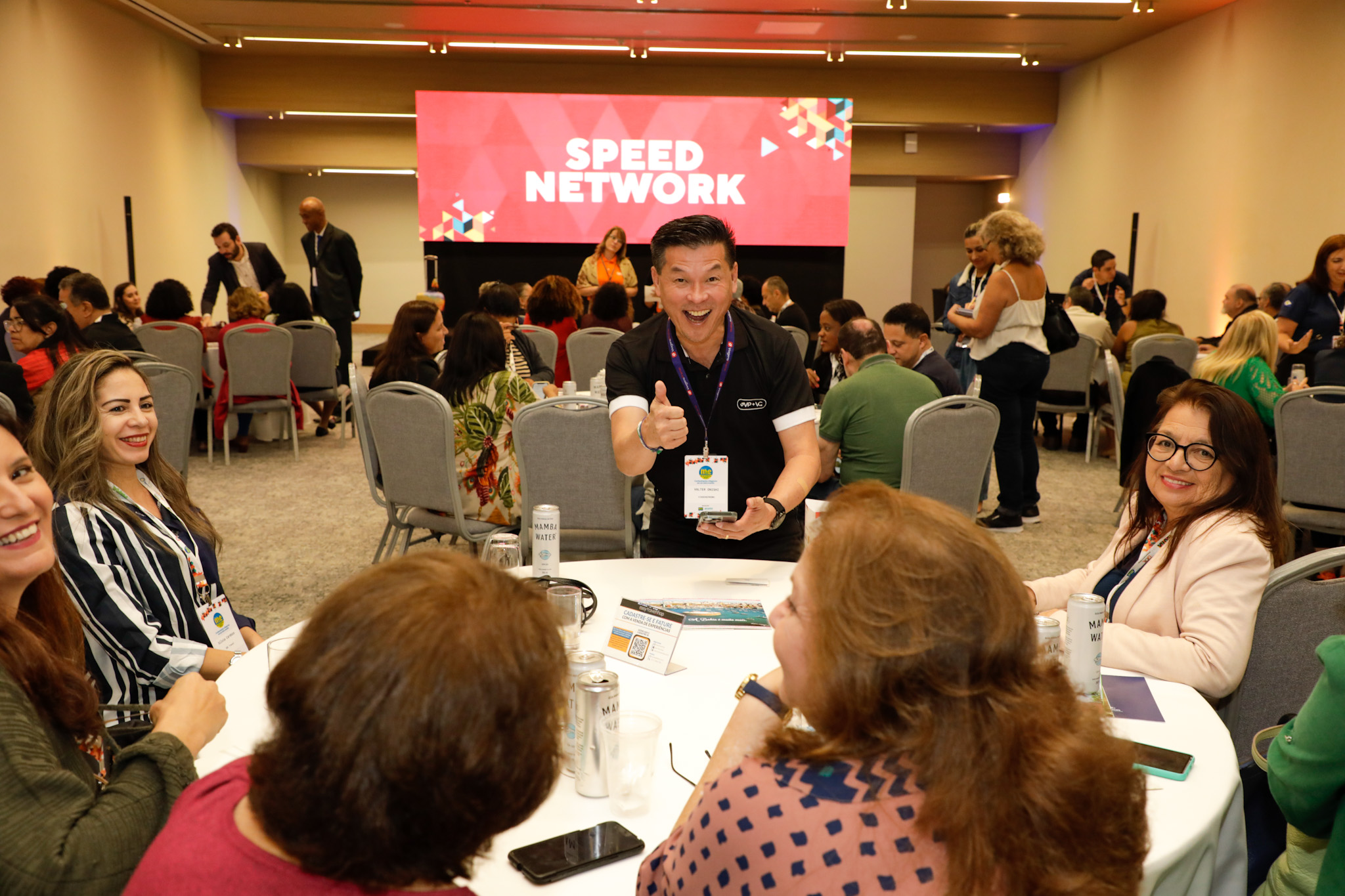 Valter Onishi, da ViagensPromo durante o Speed Network Valter Onishi, da ViagensPromo durante o Speed Network
