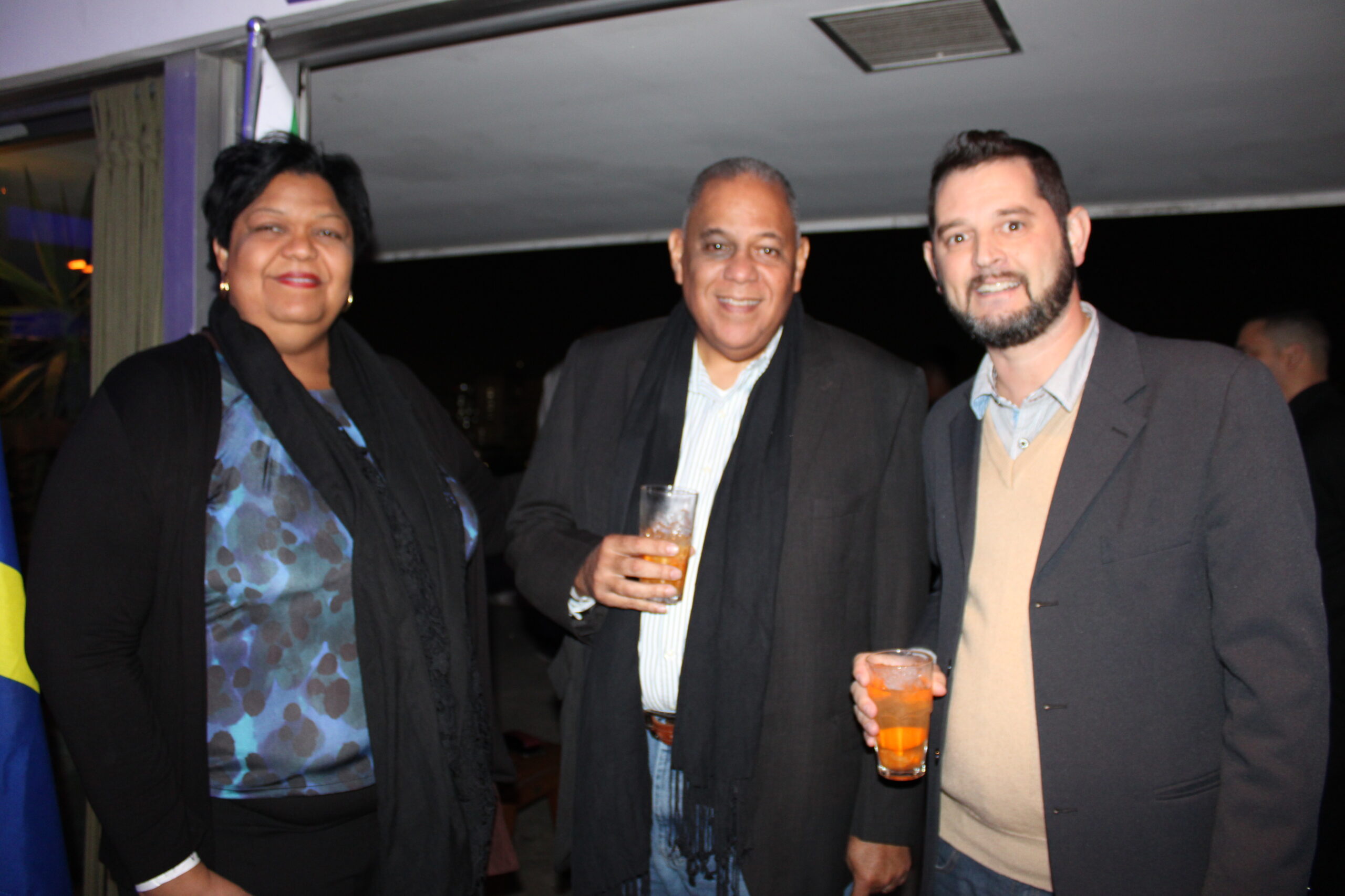 Vanessa Toré, Hugo Clarinda e Marcos Oliveira, de Curaçao Vanessa Toré, Hugo Clarinda e Marcos Oliveira, de Curaçao