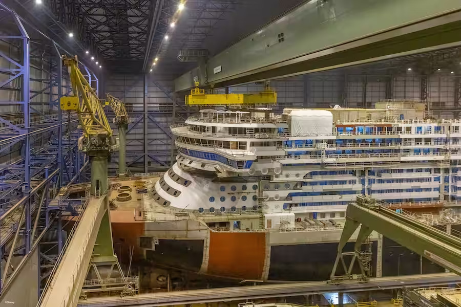 Como está a construção do Disney Treasure, o mais novo navio da Disney Cruise Line? 2 3iu8ty7ou2hli4g3u7oyh2i4g3revfdb Como está a construção do Disney Treasure, o mais novo navio da Disney Cruise Line?