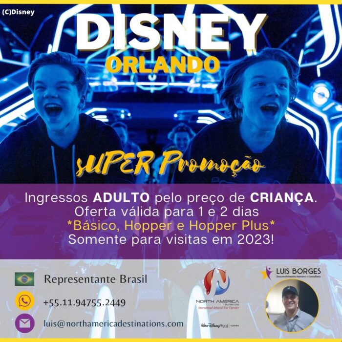 North America Destinations anuncia ingressos promocionais para Disney North America Destinations