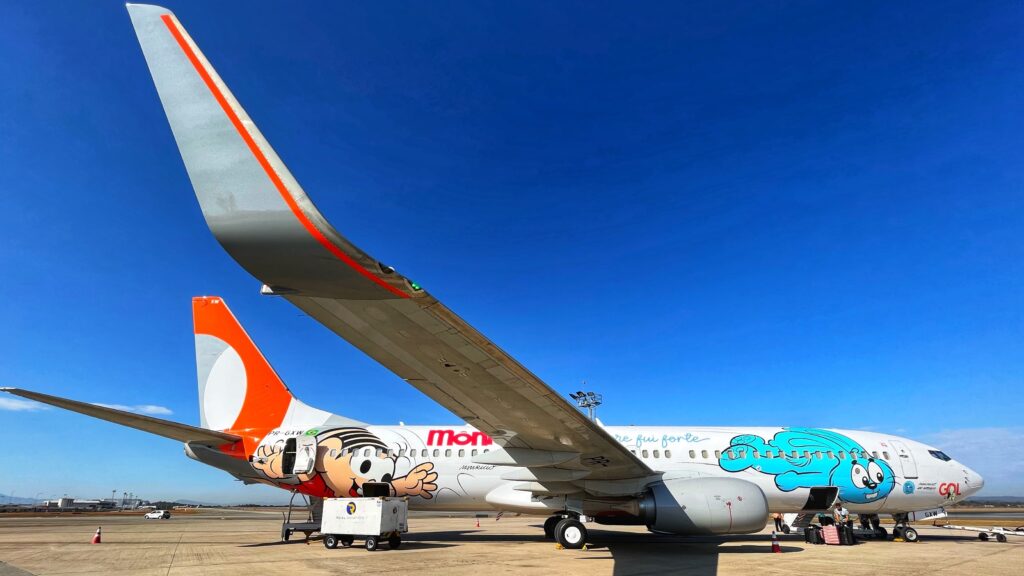 Aeronave temática da Turma da Mônica estreia no BH Airport
