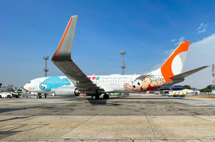 Aviao da Turma da Monica no hangar da Gol em Sao Paulo Ana AzevedoME e1689623729593 Gol lança aeronave tematizada em homenagem aos 60 anos da Turma da Mônica; veja fotos