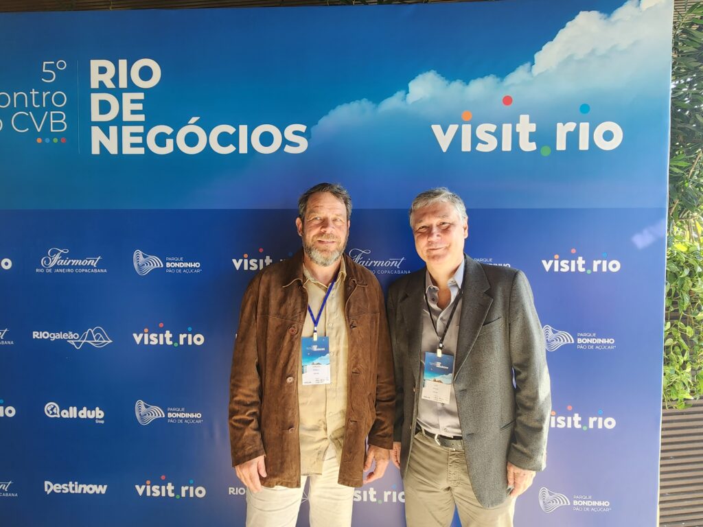 Carlos Werneck, presidente Rio&CVB Visit Rio , e Luiz Strauss, presidente da AbavRJ