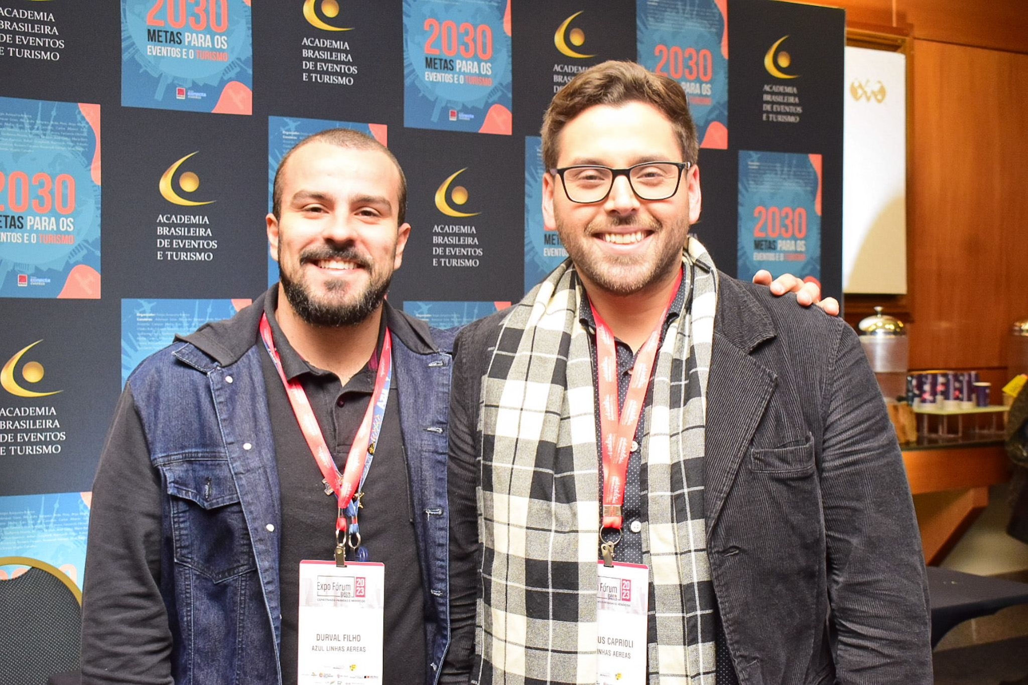 Durval Filho e Matheus Caprioli, da Azul Linhas Aéreas Durval Filho e Matheus Caprioli, da Azul Linhas Aéreas