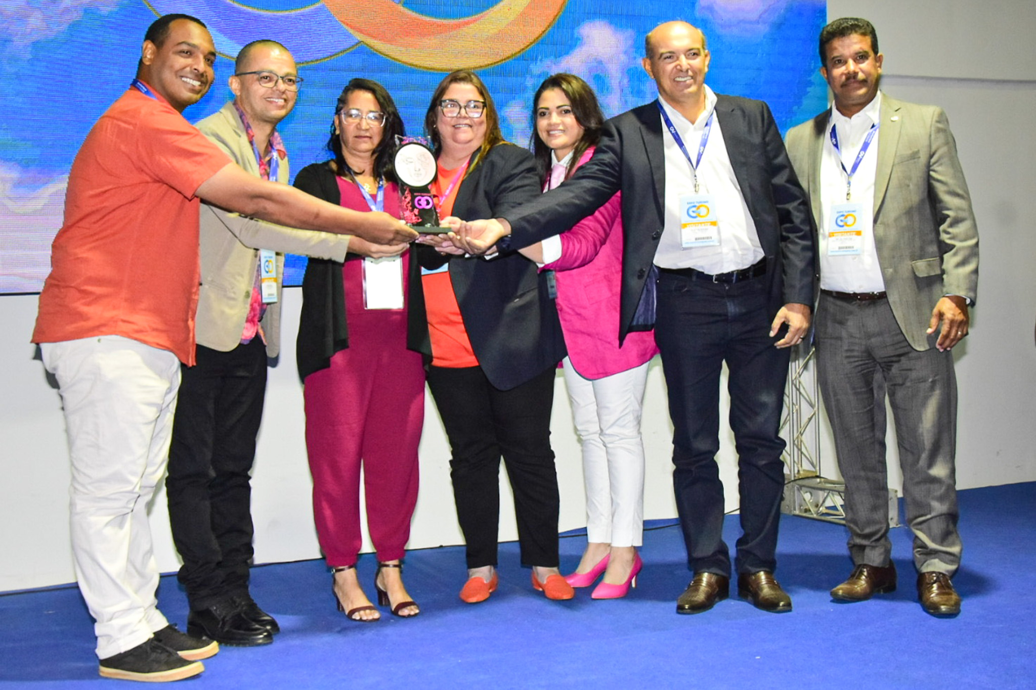 Homenageados com o prêmio do Expo Turismo Goiás, “Amélia Earhart” Homenageados com o prêmio do Expo Turismo Goiás, “Amélia Earhart”