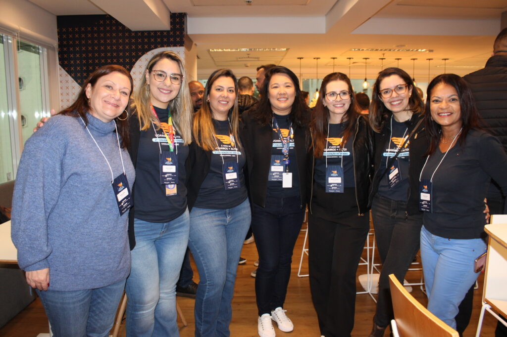 Milena Florio, Danieli Gabrielli, Camila Piton, Lydiane Fukayama, Mariana Carvalho, Jenifer Santos e Ivonete Santos, da BeFly