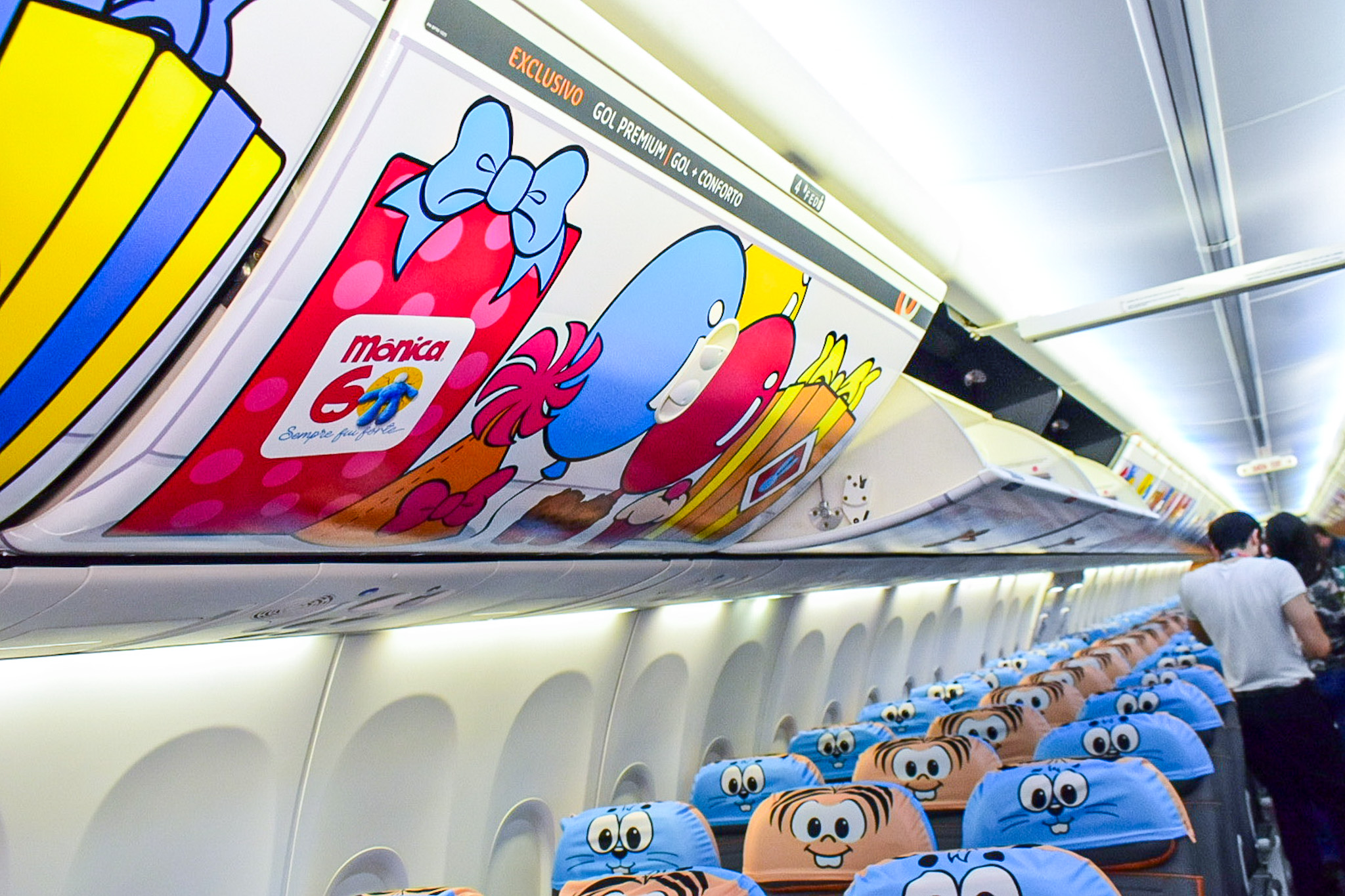 Ilustração no interior da aeronave Ilustração no interior da aeronave