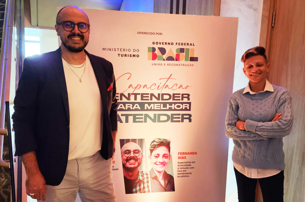 JP Polo e Fernanda Dias especializados em Diversidade e Inclusao scaled 1 MTur apoia LGBT+ Turismo Expo 2023 e promove capacitação