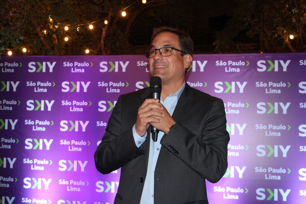 Jose Raul Vargas CEO da SKY Peru SKY, Peru e São Paulo comemoram início dos voos entre Guarulhos e Lima; veja fotos
