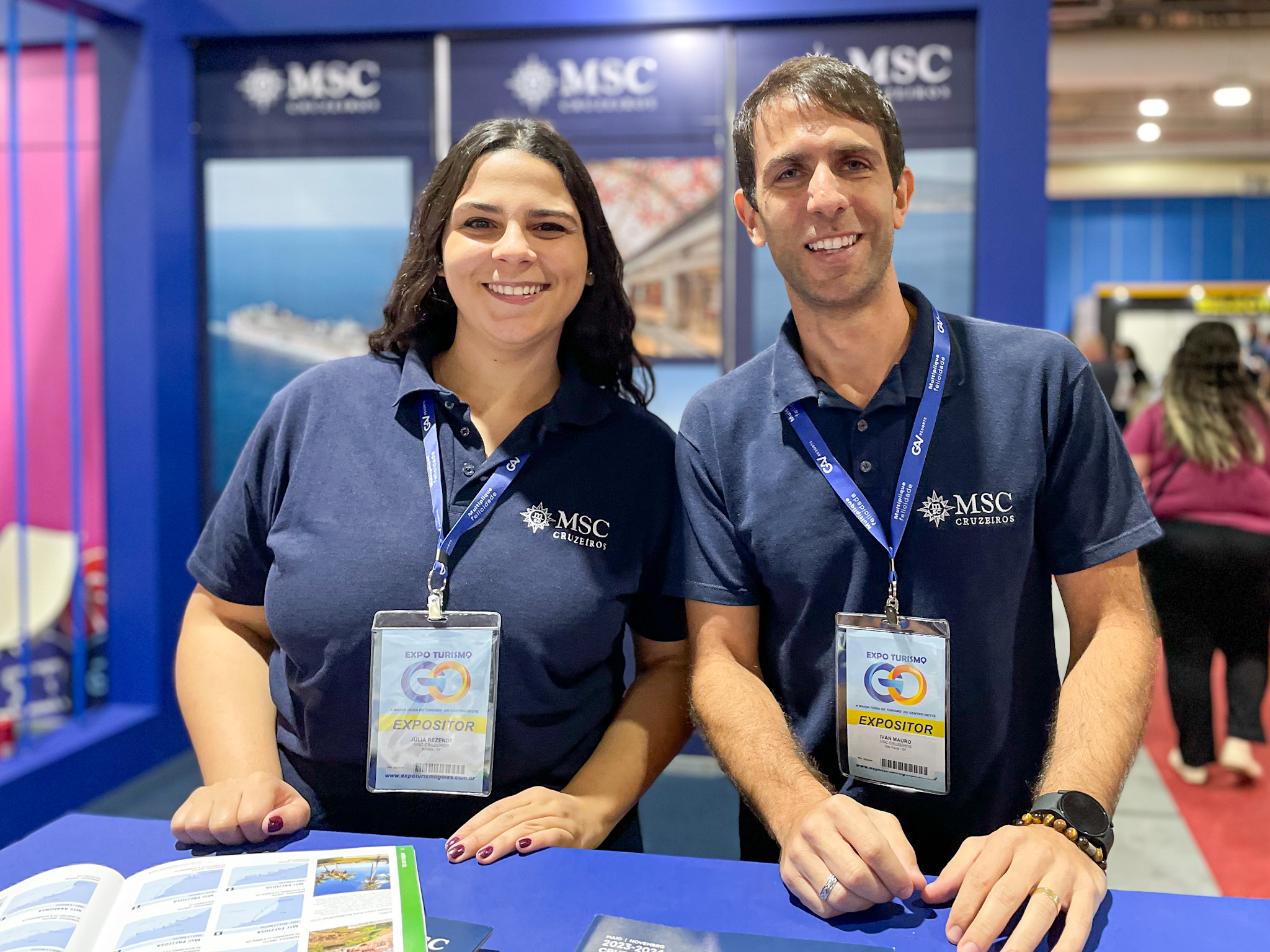 Júlia Rezende e Ivan Mauro, da MSC Júlia Rezende e Ivan Mauro, da MSC