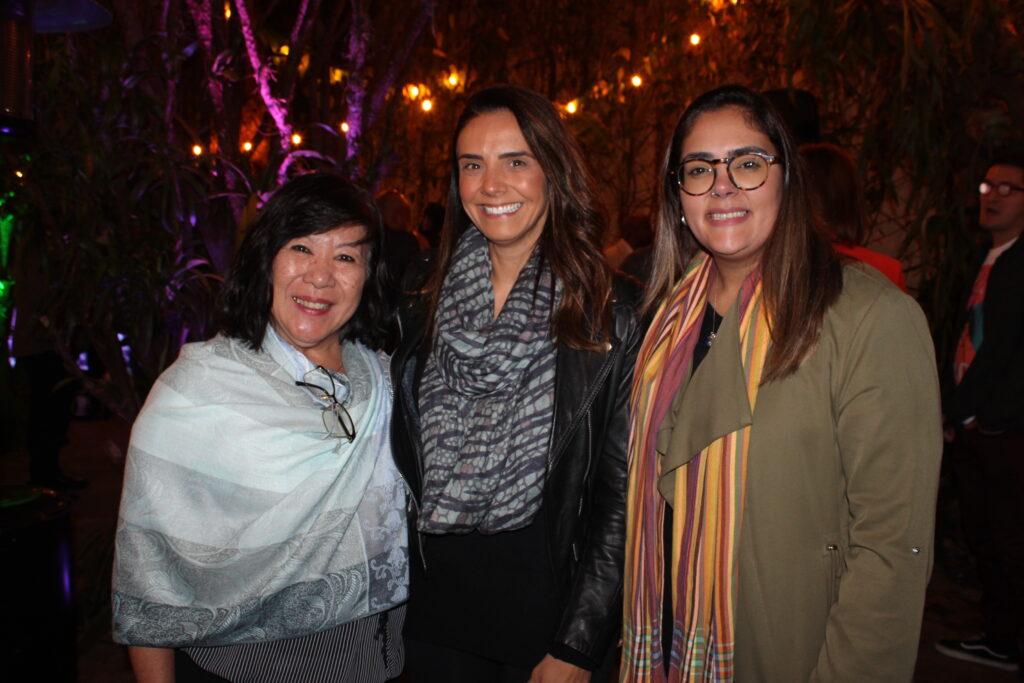 Leila Minatogawa, da TGK Travel, Eliane Leite, da Adventure Club, e Thalita Pereira, da Terramundi Viagens