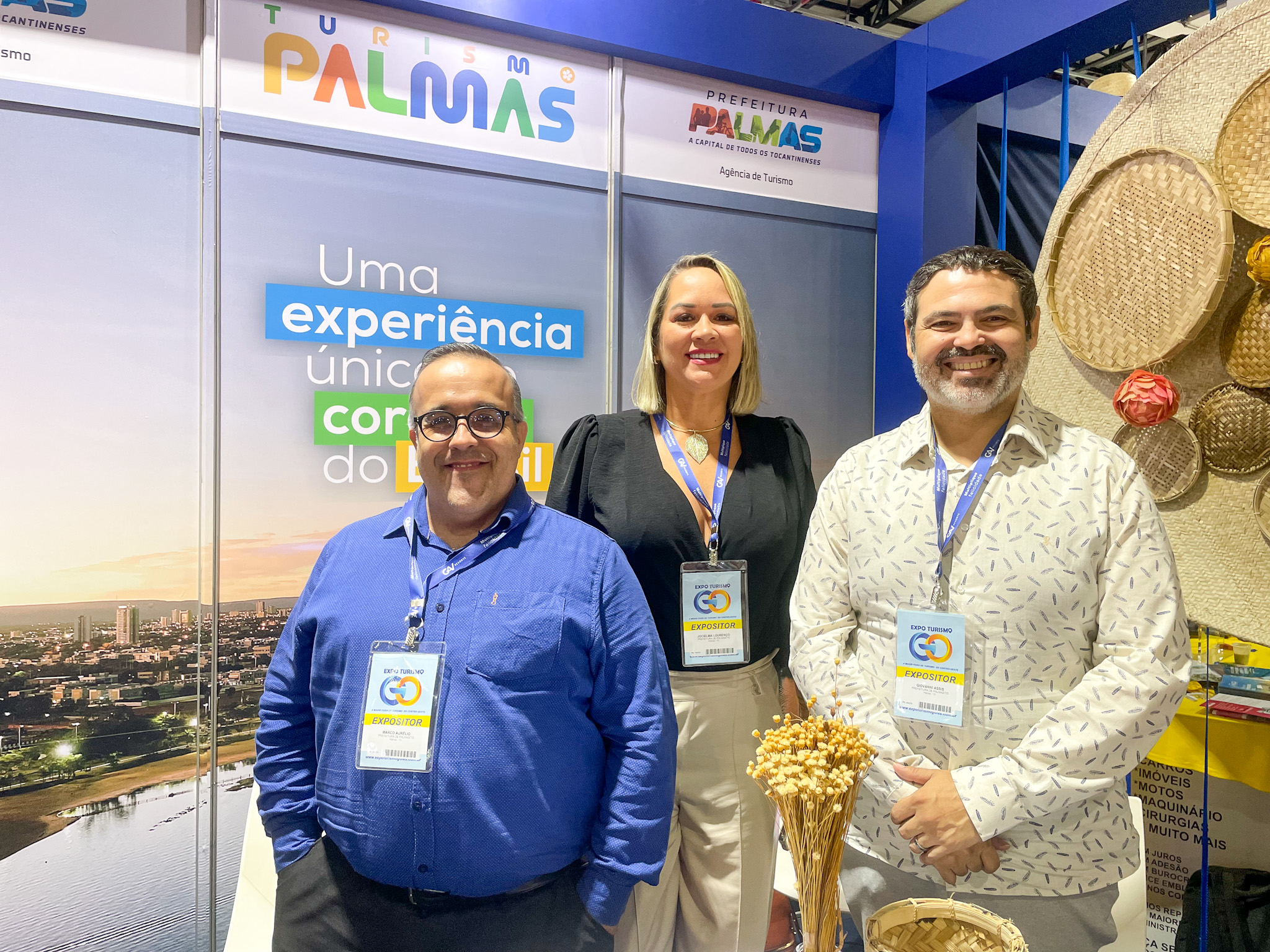 Marco Aurélio, Jocielma Lourenço e Giovanni Assis, de Palmas Marco Aurélio, Jocielma Lourenço e Giovanni Assis, de Palmas