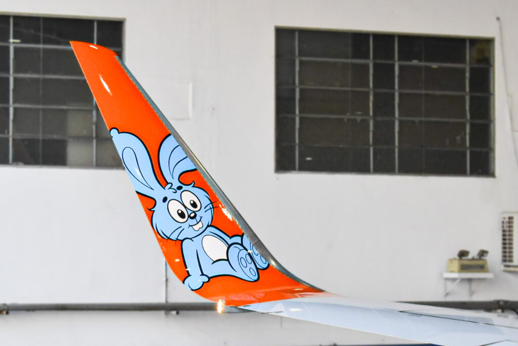 O Sansão também pode ser visto na winglet