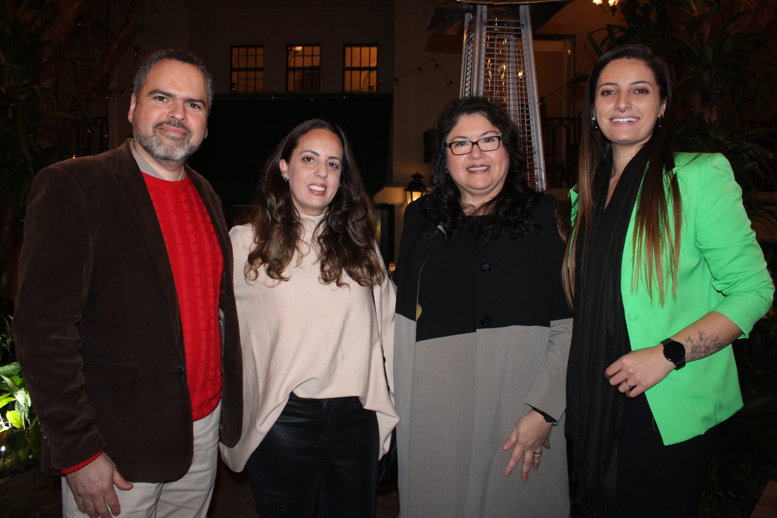 Rodrigo Ramos e Marina Figueiredo, da Braztoa, com Milagros Ochoa e Ariadne Pereira, da Promperu Rodrigo Ramos e Marina Figueiredo, da Braztoa, com Milagros Ochoa e Ariadne Pereira, da Promperu