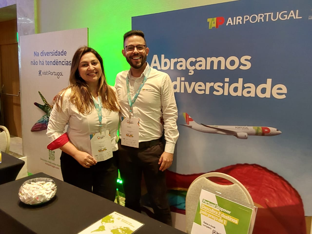 Suelda Damares e Henrique Brasil , da TAP Suelda Damares e Henrique Brasil , da TAP