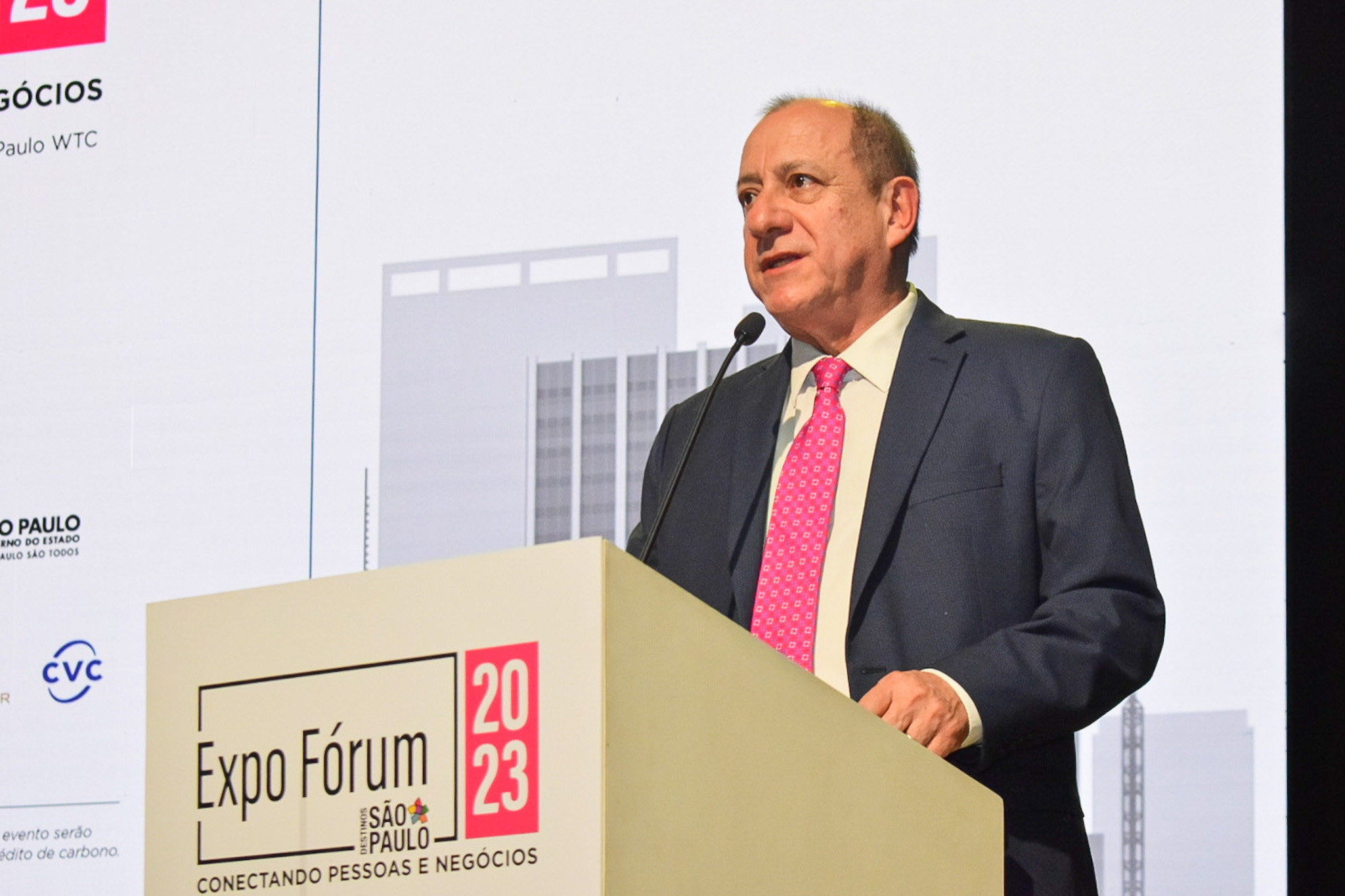Toni Sando, presidente executivo do SPCVB no Expo Fórum SP Toni Sando, presidente executivo do SPCVB no Expo Fórum SP