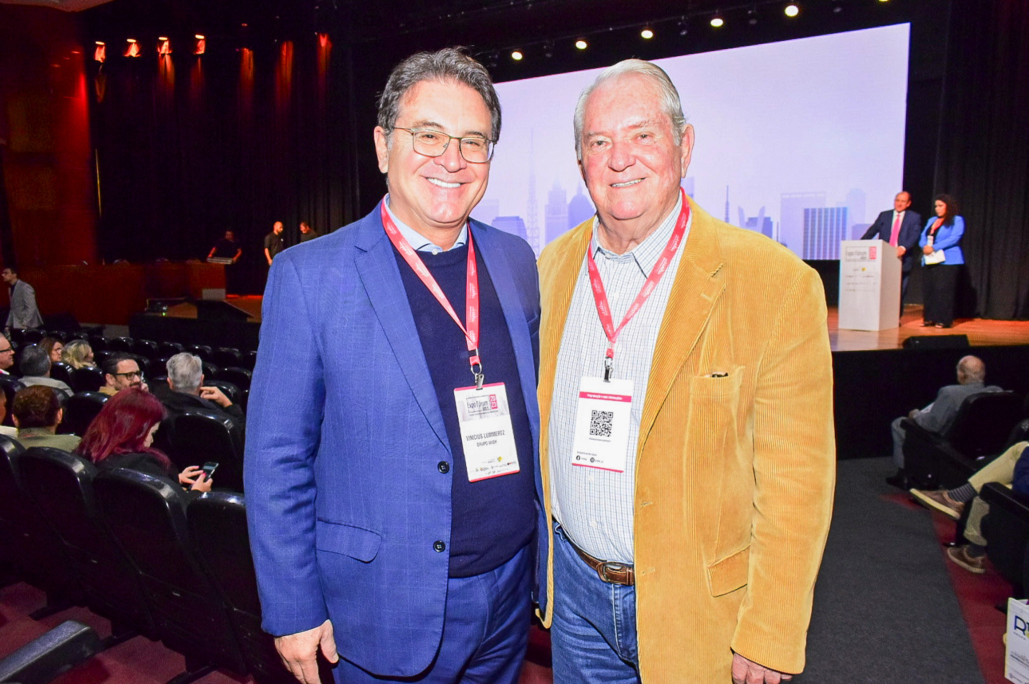 Vinicius Lummertz, do Grupo Wish, e Roy Taylor, do M&E Vinicius Lummertz, do Grupo Wish, e Roy Taylor, do M&E