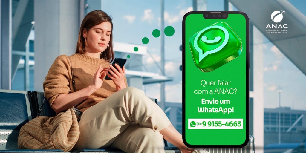 Anac lança atendimento via WhatsApp Anac lança atendimento via WhatsApp
