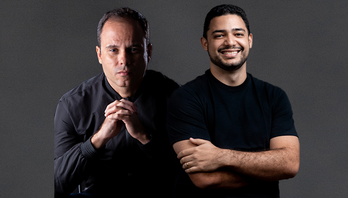 Entur Summit 2023 lista motivos para participar do evento em agosto Bruno Barbosa, cofundador da Entur Leo Freitas e Fernando Alves, cofundador da Entur Mariana Milanezi (Divulgação)