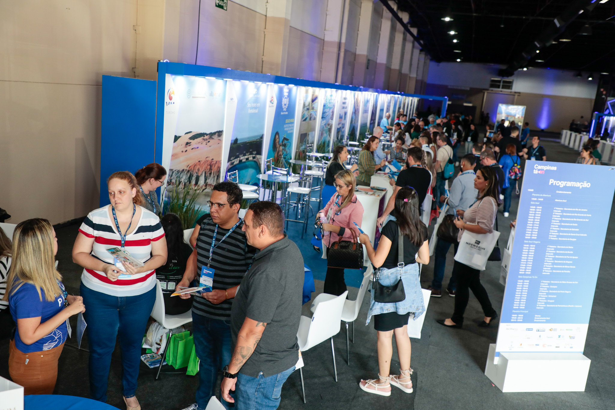 Agentes de viagens no evento Agente Tá ON Agentes de viagens no evento Agente Tá ON