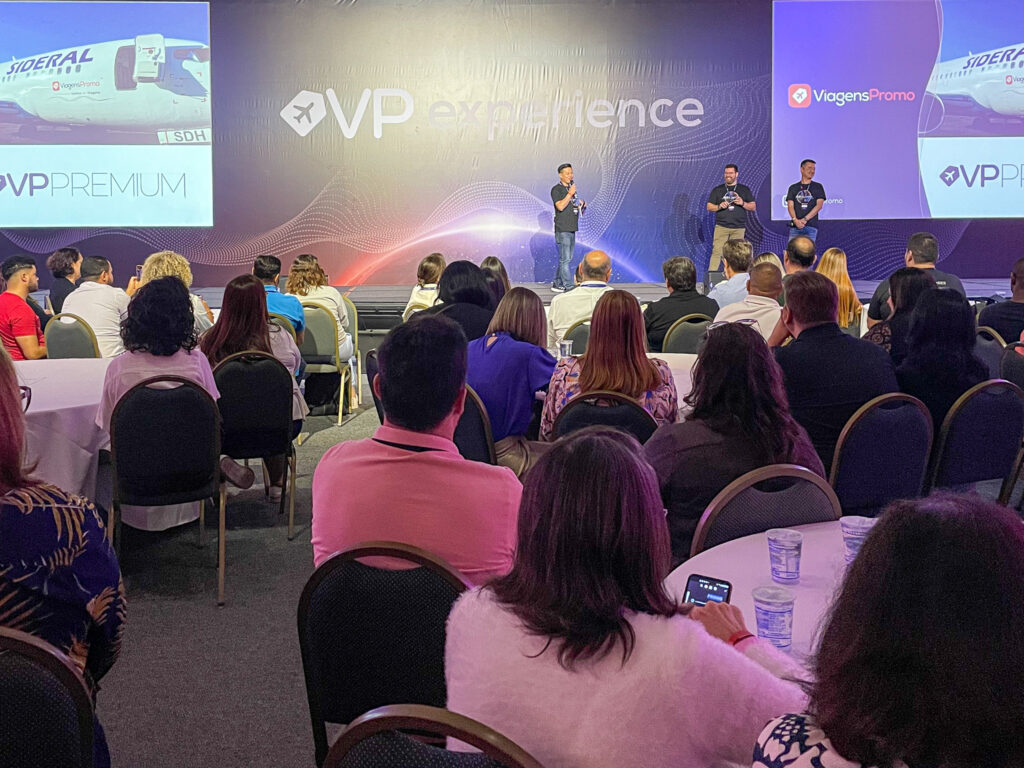 Agentes de viagens no evento VP Experience