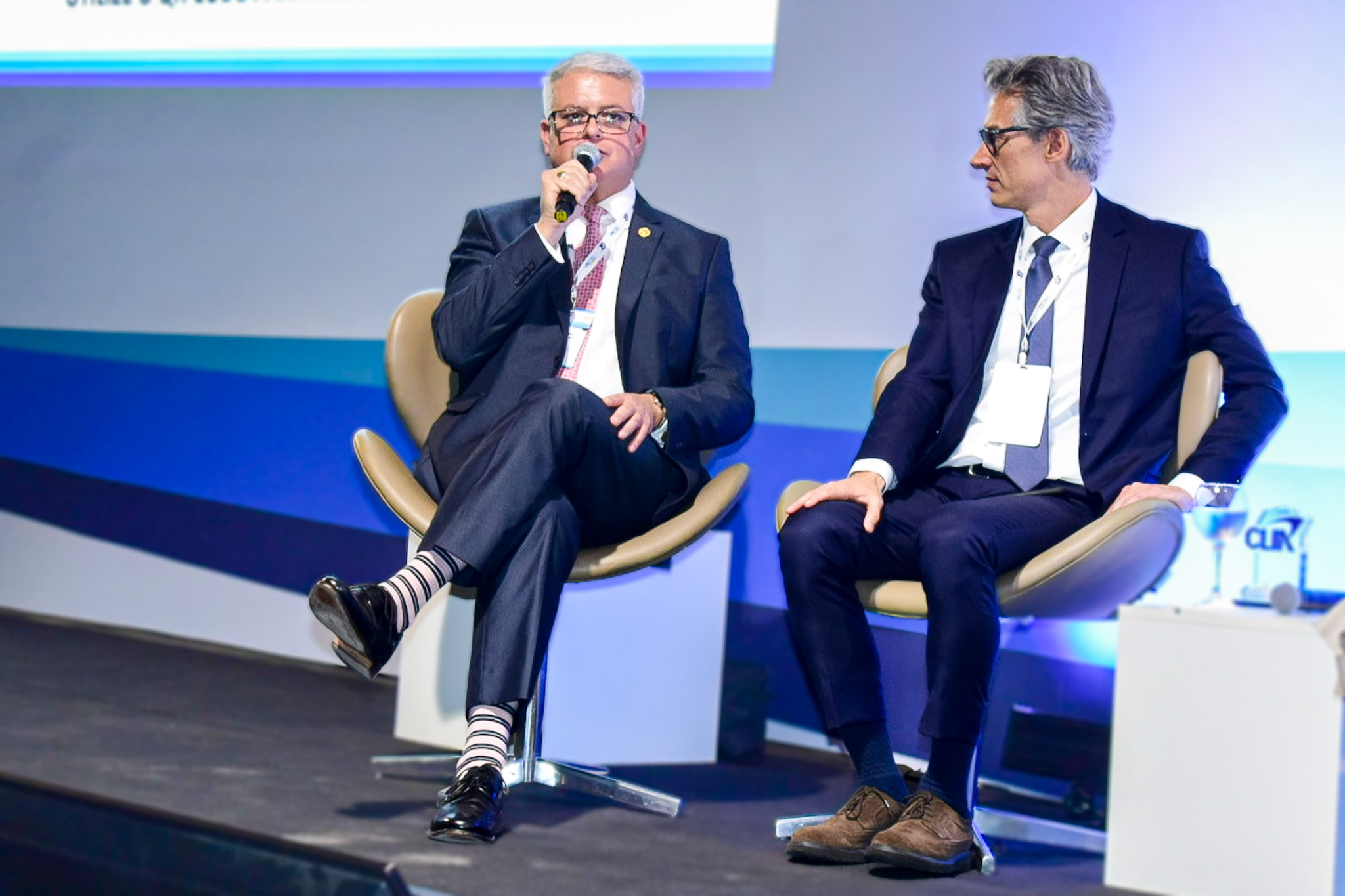 André Pousada, da Royal Caribbean e Marco Ferraz, da Clia Brasil André Pousada, da Royal Caribbean e Marco Ferraz, da Clia Brasil