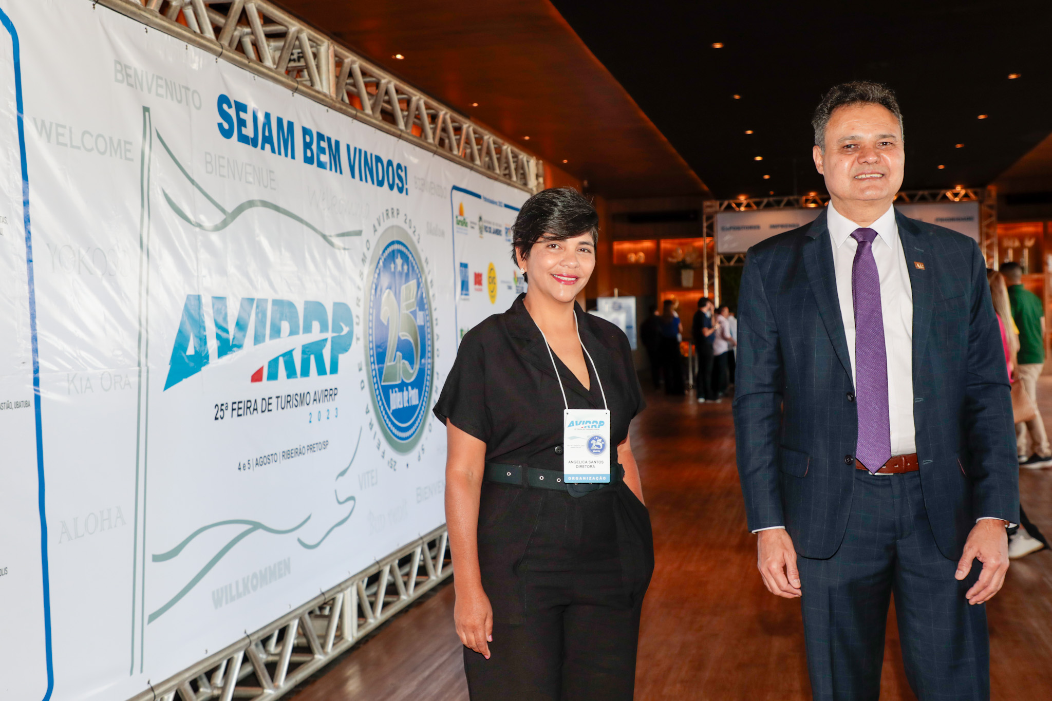 Angélica Santos, vice presidente da Avirrp, e Assis Leite, presidente da Avirrp Angélica Santos, vice presidente da Avirrp, e Assis Leite, presidente da Avirrp