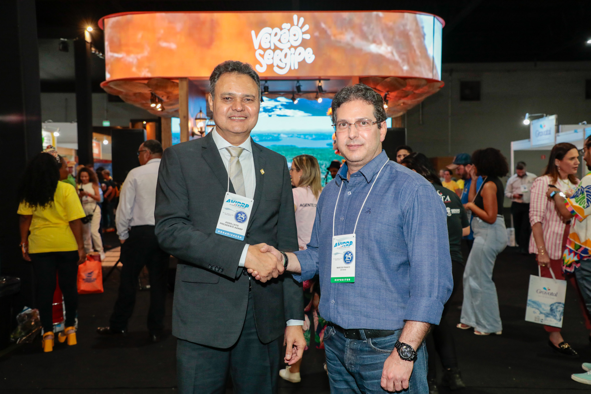 Assis Leite, presidente da Avirrp, e Marcos Franco, secretário de Turismo de Sergipe Assis Leite, presidente da Avirrp, e Marcos Franco, secretário de Turismo de Sergipe