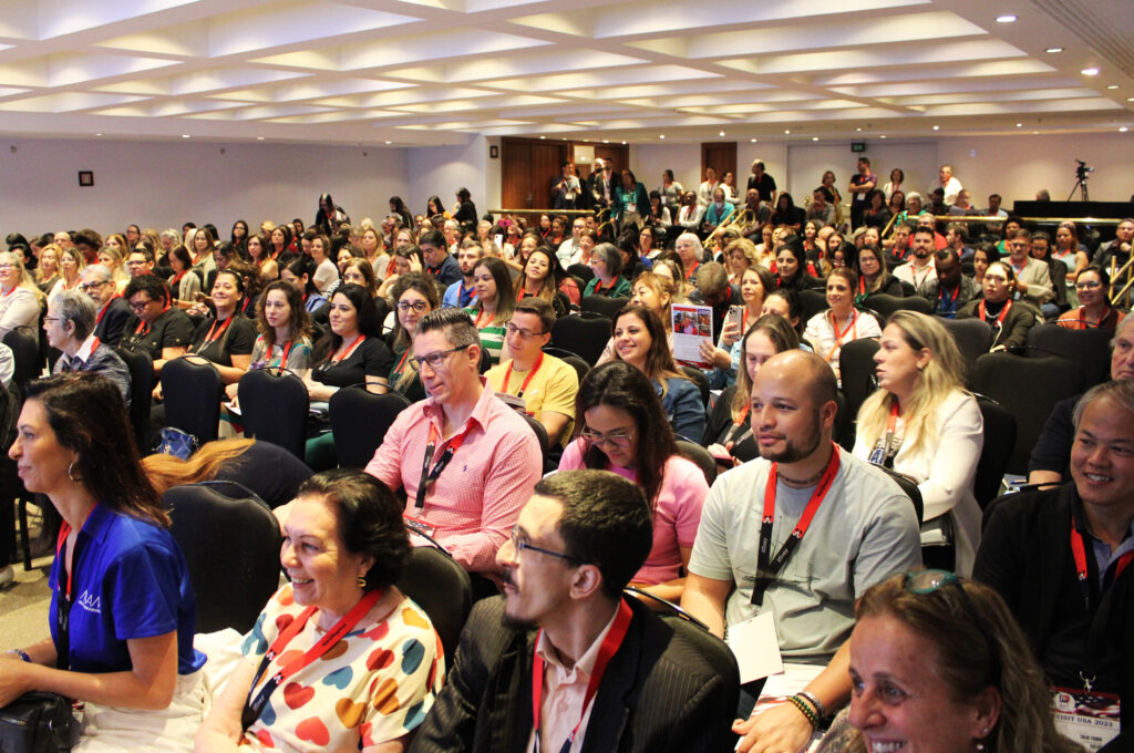 Auditorio lotado para o Visit USA 2023 em Sao Paulo Visit USA 2023 começa em São Paulo com novidades sobre destinos e atrativos dos EUA