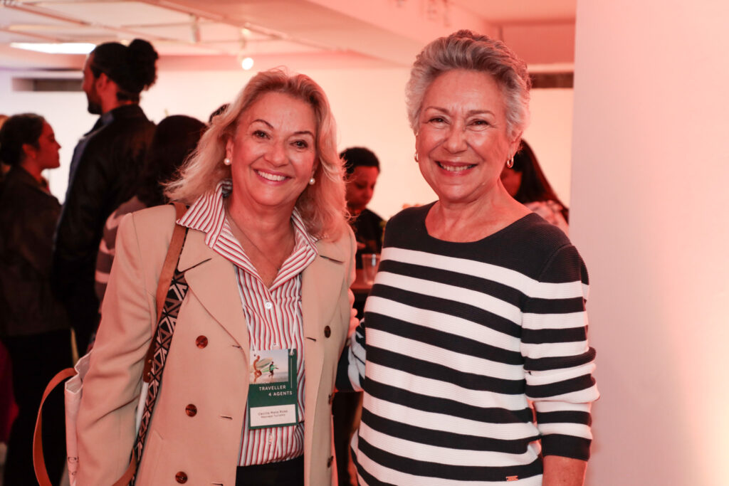 Cecília Maia Rosa, da Monreal Turismo, e Teresa Perez