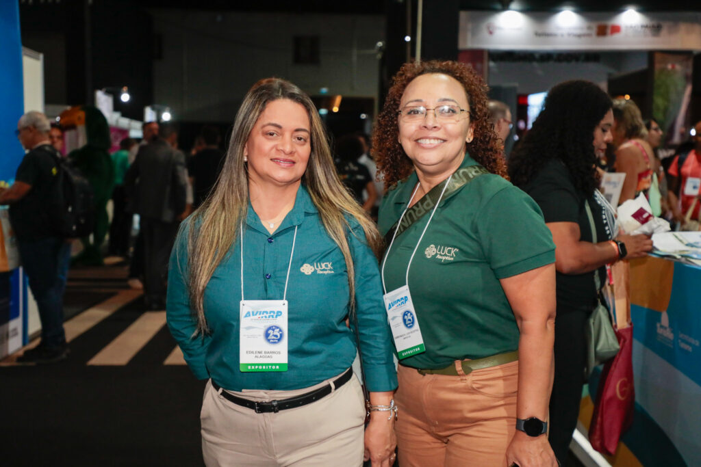 Edilene Barros e Carmen Mascia, da Luck Receptivo