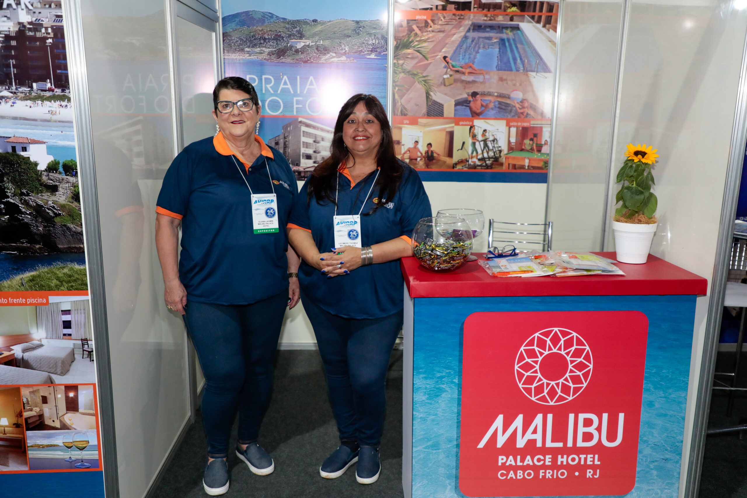Eliana Jasmin, e Lecimere Thomas, do Malibu Palace Hotel