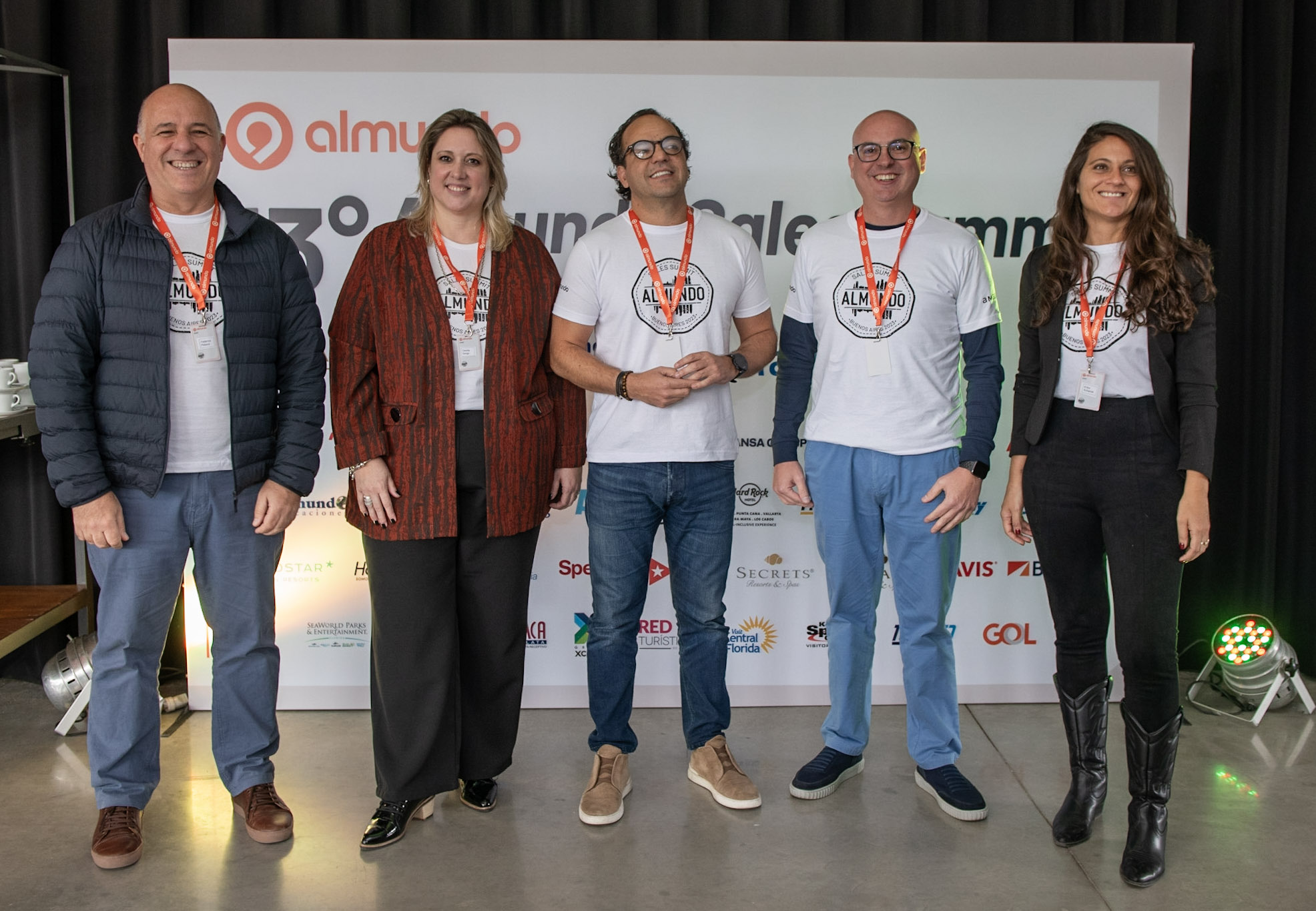 Fabio Godinho e Fabio Mader com diretores da CVC Argentina