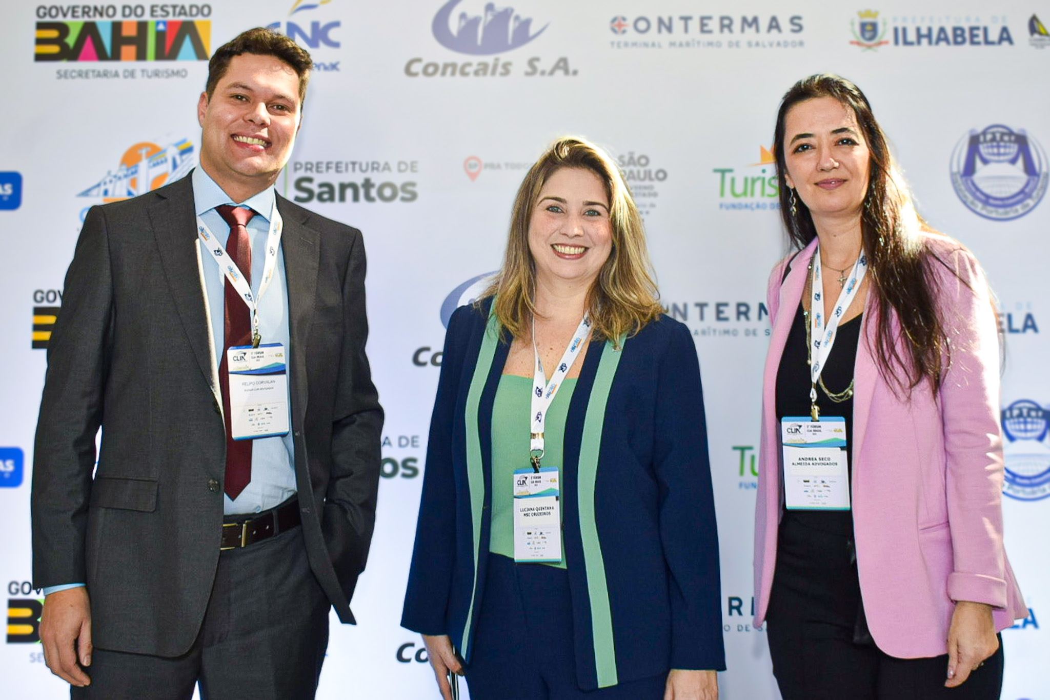 Felipe Corvalan, da Rocker Advogados; Luciana Quintana da MSC; e Andrea Seco, da Almeida Advogados Felipe Corvalan, da Rocker Advogados; Luciana Quintana da MSC; e Andrea Seco, da Almeida Advogados