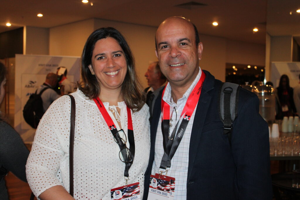 Fernanda Franco, da Win Travel, e Raul Monteiro, da Meliá