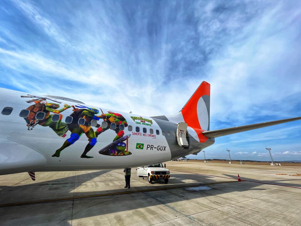 Foto aeronave Gol lança aeronave temática de 'Tartarugas Ninja'