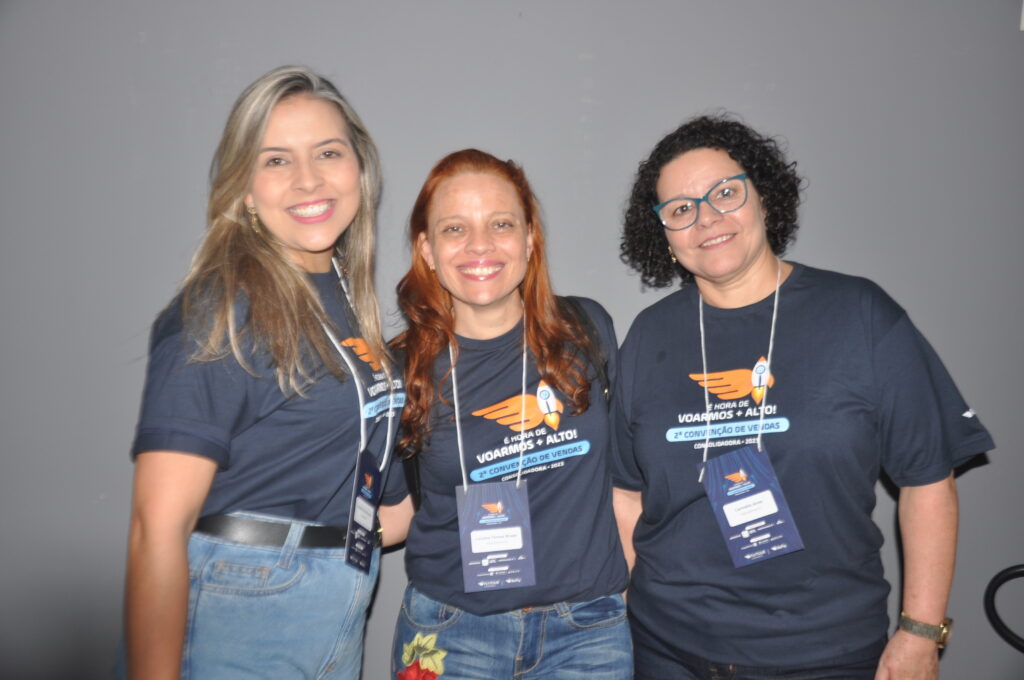 Graziela Dias, Comercial, Luciana Braga e Carmelia Alves, Atendimento