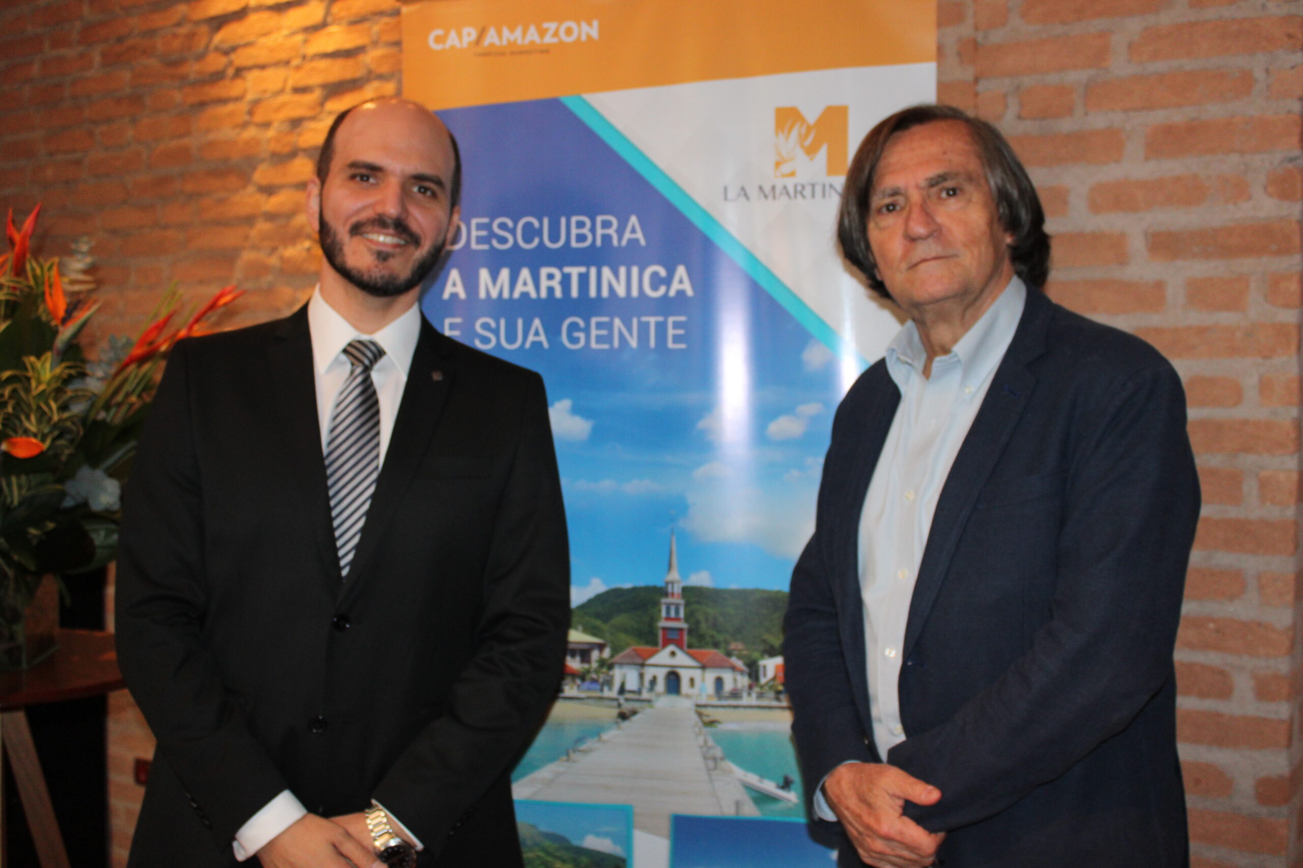 Rafael Grosso, da MSC, e Jean-Phillipe Perol, de Martinica Rafael Grosso, da MSC, e Jean-Phillipe Perol, de Martinica