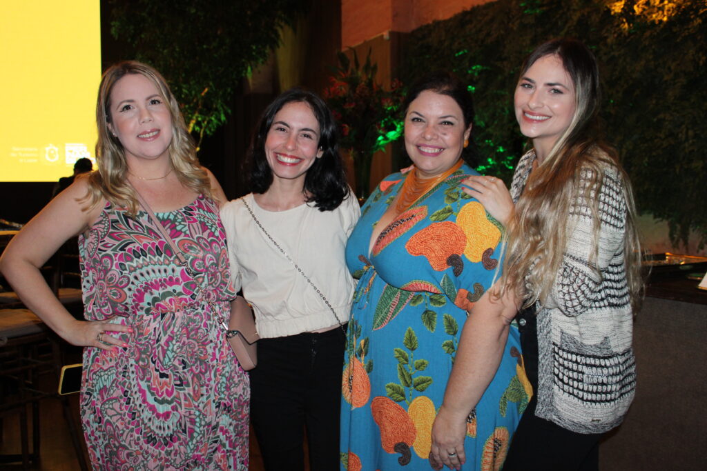 Danielly Aguiar, Cecília Vieira, Anne Carvalho e Millena Araujo, da Empetur