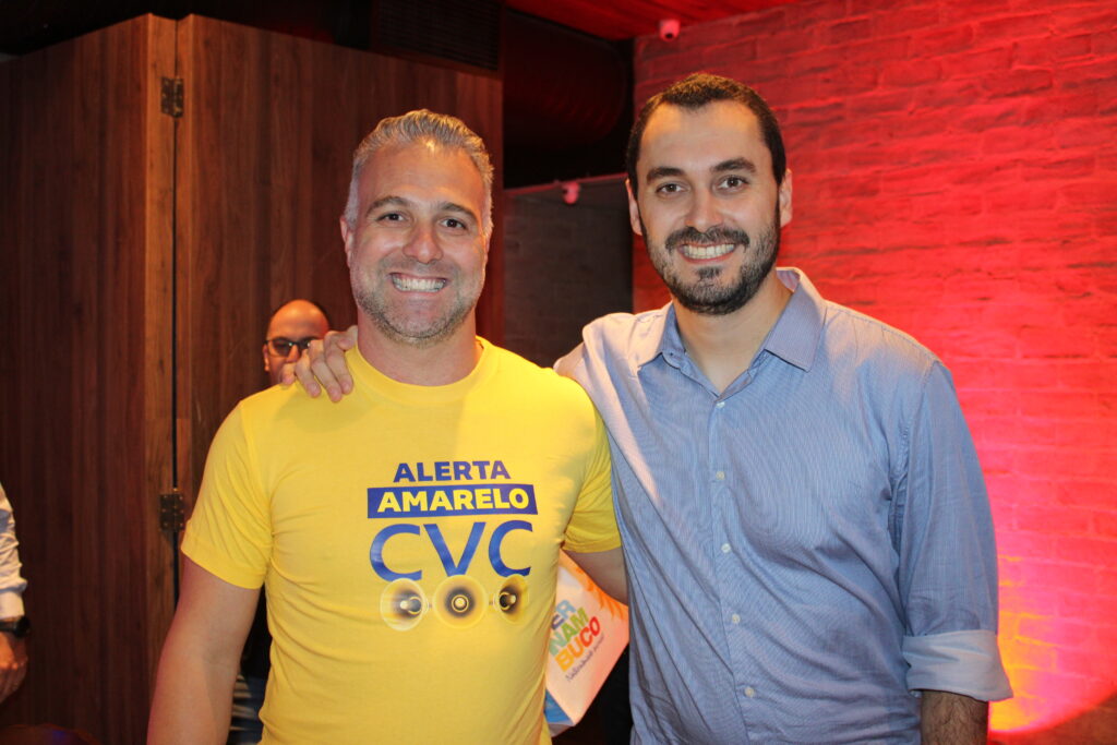 Fabricio Romero, da CVC, com Rafael Ortiz, da ViagensPromo