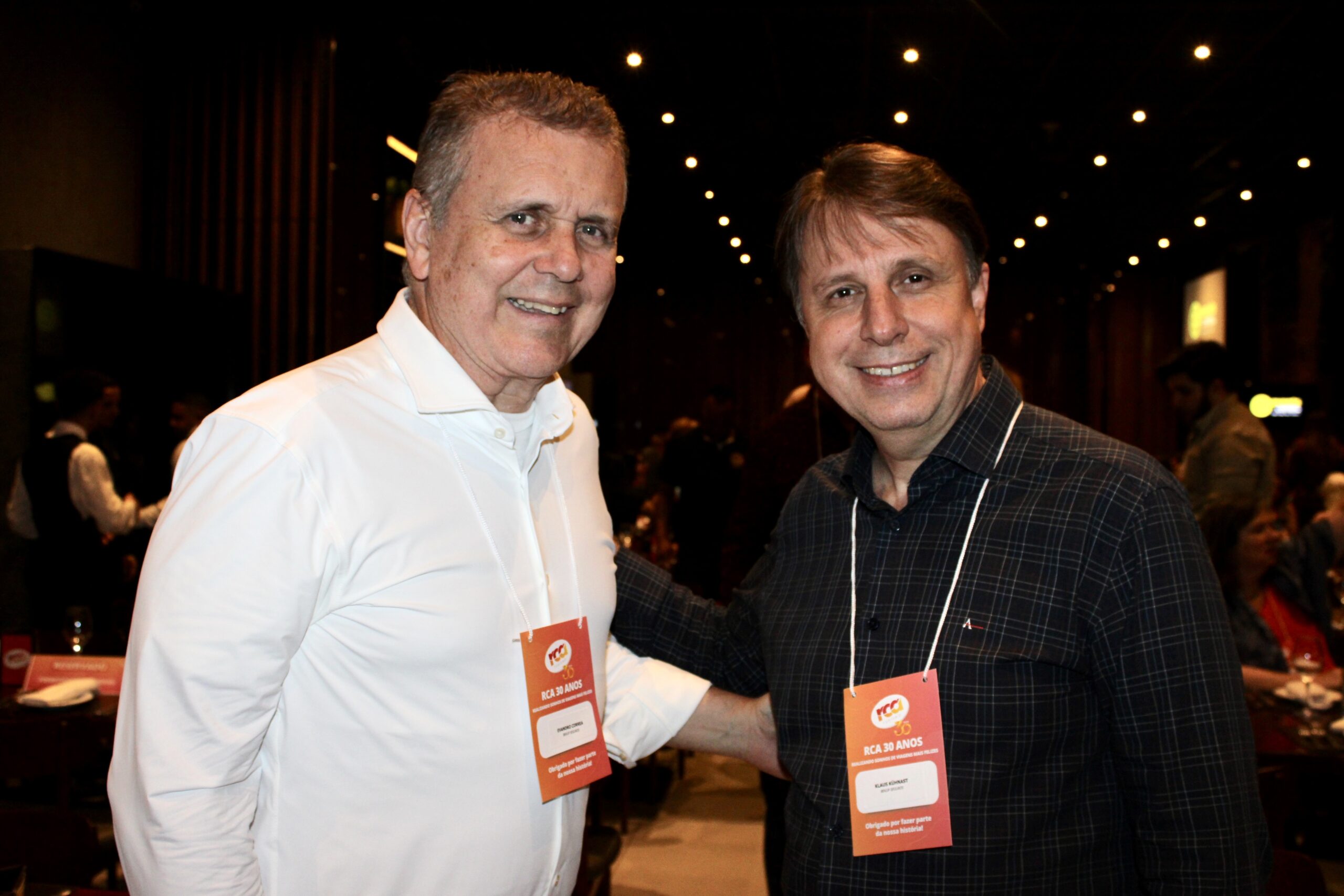 Evandro Correa e Klaus Kühnast, da Bekup Corretora de Seguros Evandro Correa e Klaus Kühnast, da Bekup Corretora de Seguros