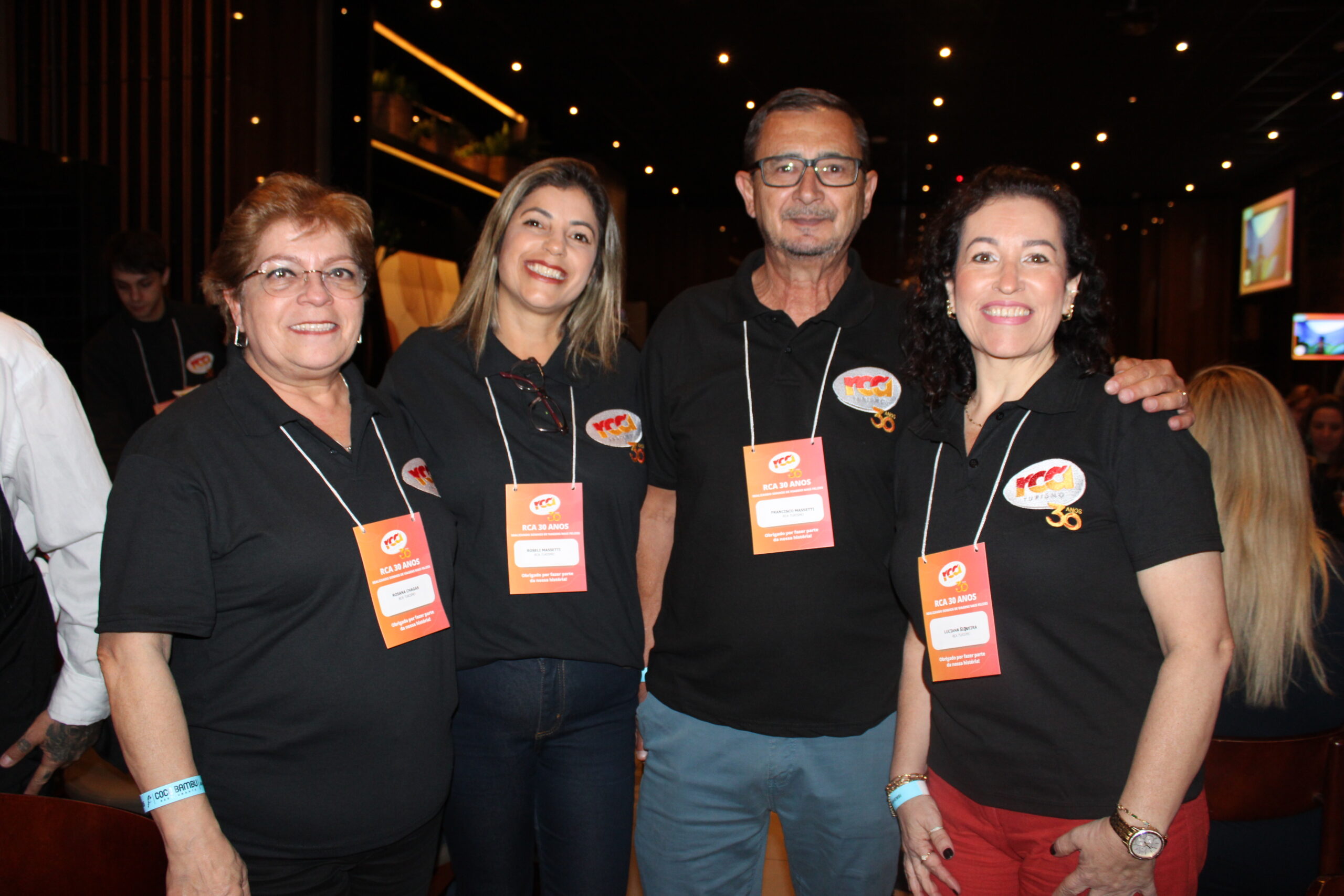 Rosana Chagas, Roseli Massetti, Francisco Massetti e Luciana Siqueira, da RCA Rosana Chagas, Roseli Massetti, Francisco Massetti e Luciana Siqueira, da RCA
