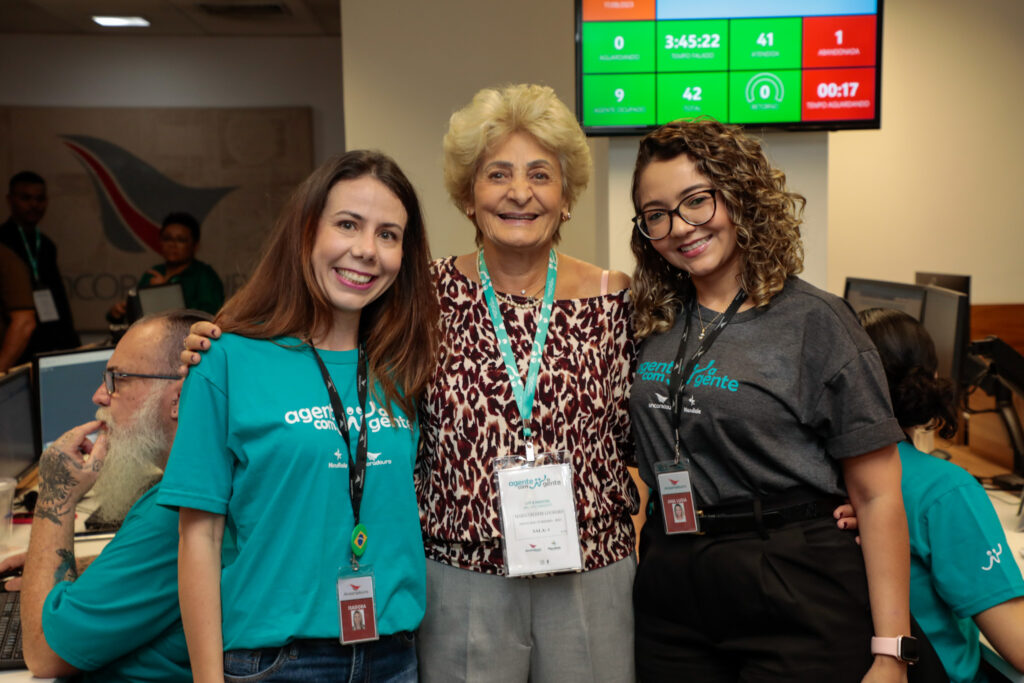 Isadora Zaiden, da Ancoradouro, Maria Celeste Loureiro, do Novo Rio Turismo, e Ana Souza, da Ancoradouro