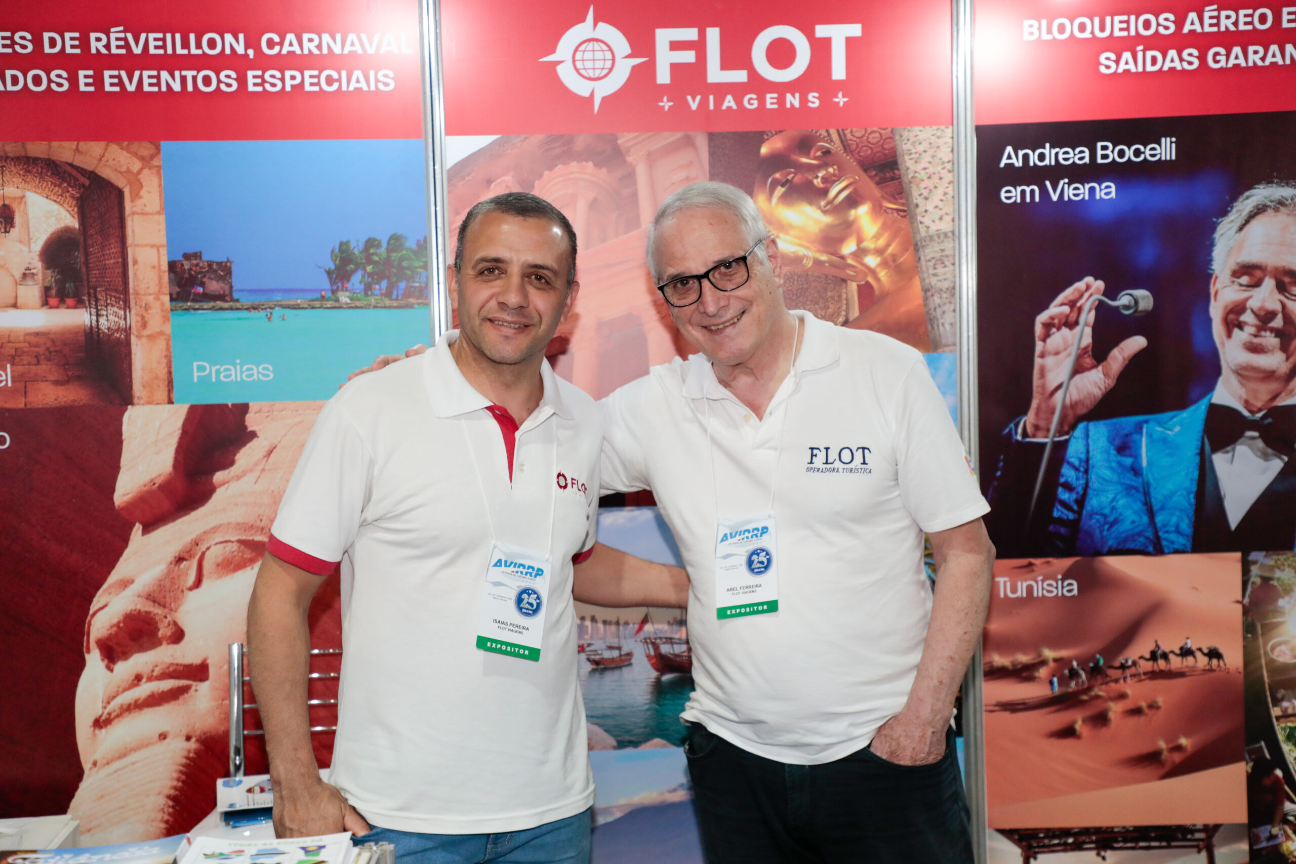 Isaías Pereira e Abel Ferreira, da Flot Viagens Isaías Pereira e Abel Ferreira, da Flot Viagens
