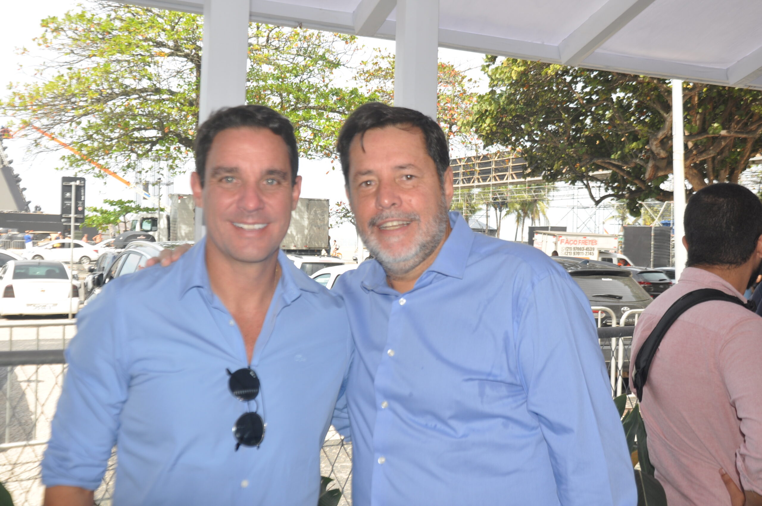 João Barreto, presidente Orla Rio, e Sérgio Ricardo, presidente TurisRio João Barreto, presidente Orla Rio, e Sérgio Ricardo, presidente TurisRio